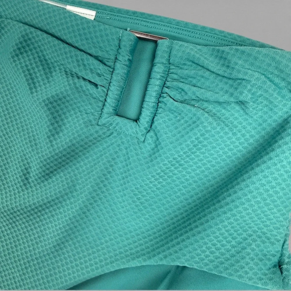 CALIA Womens Asymetrical Rectangle Trim Swim Bottom Beach Wear Green Size XL NWT